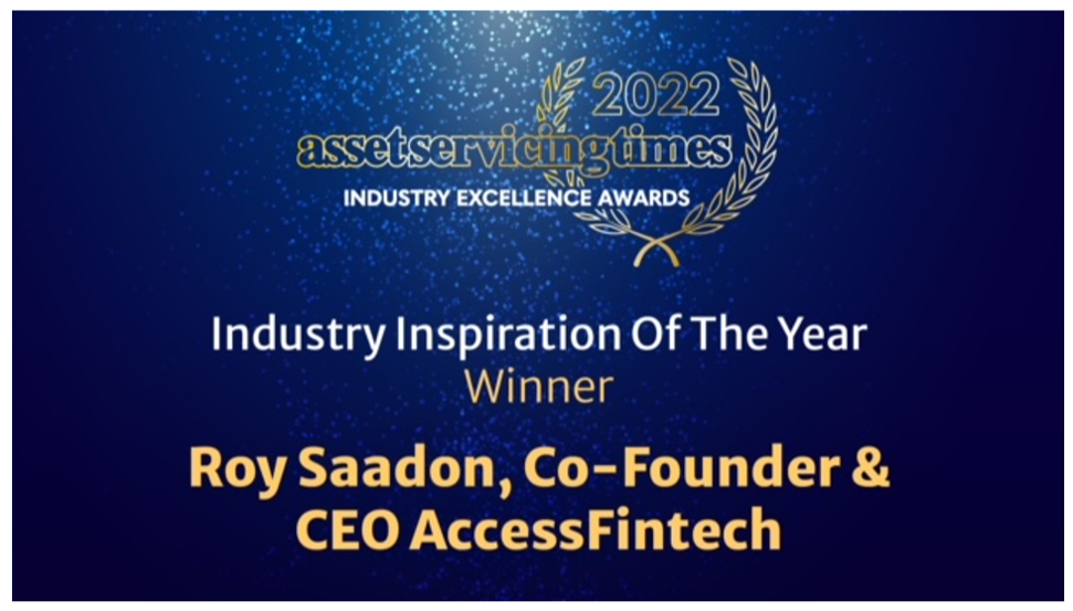 Roy Saadon won the Industry Inspiration award