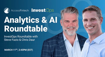 Steve Fazio & Chris Daur to discuss Analytics & AI at Investops